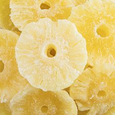 Ananas Ringe, getrocknet, gezuckert, geschwefelt, 1 kg