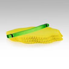 The Original Lemon Wraps - Zitronenserviertuch, gelb, mit grüner Krawatte, 100 St