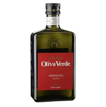 Natives Olivenöl Extra, Oliva Verde, Arbequina, rotes Etikett, 500 ml