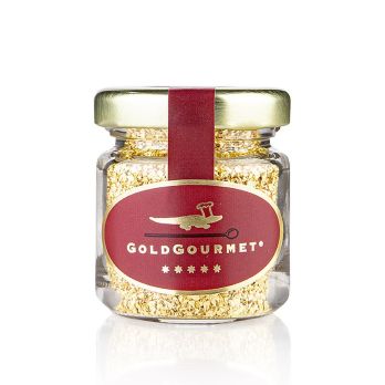 Gold - Blattgoldflocken, klein, 22 Karat, E175, 1 g