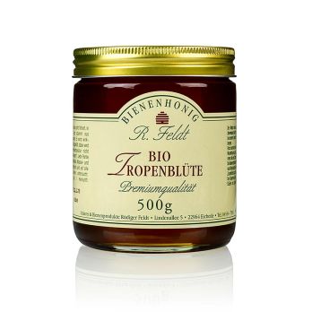 Feldt Tropenblüten-Honig, Kuba, gold, flüssig, blumig, BIO, 500 g