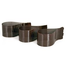 Schokoform - Teardrop, Tropfen, dunkel, Gitter, ø 50mm, 95mm, 40mm hoch, 255 g, 36 St
