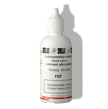 Lebensmittelfarbe Flüssig, rot, 7705, Ruth, 90 g