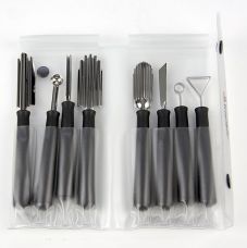 Schnitzmesserset Special: Schnitz- und Kerbmesser, Kugelformer, Edelstahl, 8 tlg.