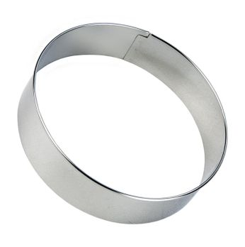 Edelstahlring-Ausstecher, glatt, ø 10cm, 2,5cm hoch, 0,3mm stark, 1 St