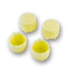 Schokoladen- Form Geriffelt Weiß, Ø 25mm, H20mm, Michel Cluizel, 864 g, 288 St