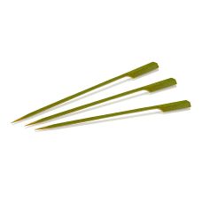 Bambus-Spieße, mit Blattende, 18cm, 50 St