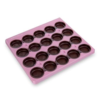 Schokoform Rund Medium, dunkel, ø 57x16mm, 100 St