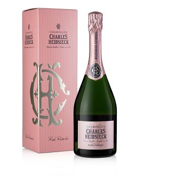 Champagner Charles Heidsieck, Rosé Réserve, brut, 12 % vol., Geschenkverpackung, 750 ml
