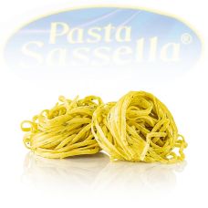 Frische Tagliarini mit Bärlauch (all´orsino) , Bandnudel, 4mm, Sassella, 500 g