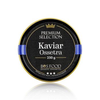 BOS FOOD Premium Selection - Ossetra/Osietra Kaviar, Acipenser gueldenstaedtii, China, 250 g