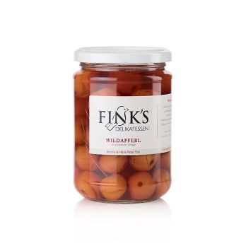 Wildapferl, in starkem Sirup, Fink´s Delikatessen (Wildäpfel), 380 g