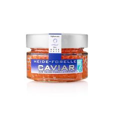 Heide-Forellen-Kaviar, mit Sylter Meersalz, orange-rot, 100 g