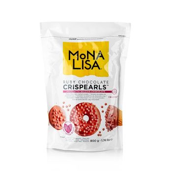 Crispearls™ Ruby, knusprige rosa Schoko Perlen, Mona Lisa Callebaut, 800 g