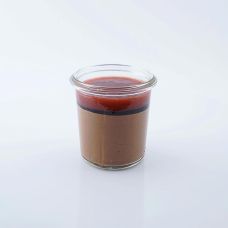 Zartbitterschokomousse mit Erdbeer & Balsamico, TK, 936 g, 12 x 100ml