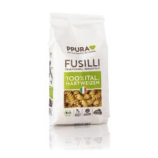 Ppura Fusilli Nudeln aus italienischem Hartweizen, BIO, 500 g