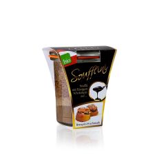 Soufflini - Schokoladensouffle mit flüssigem Kern, auf Bratapfel, BIO, 100 g