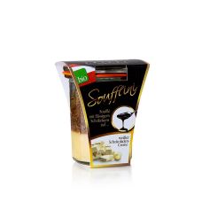 Soufflini - Schokoladensouffle mit flüssigem Kern, weiße Schokolade, BIO, 100 g