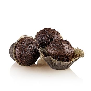 Mini Muffins, triple Schokolade, gefüllt, beldessert, TK, 1,08 kg, 72 x 15g