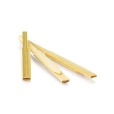 Einweg Bambus Holz Piecker Krawatte, 9cm, natur, 100 St