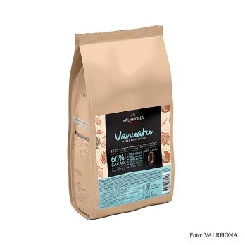 Valrhona Cuvee Vanuatu, dunkle Couverture, 66% Kakao, Callets (44722) , 3 kg