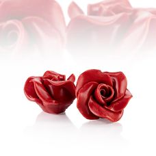 Rose, rot, aus Schokolade, Dobla (77561), 300 g, 15 St