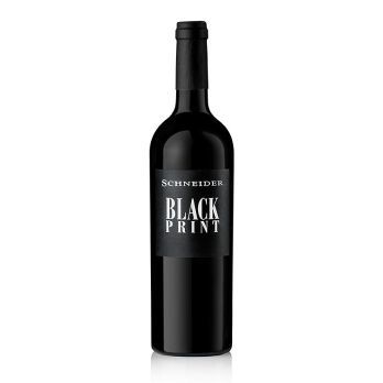 2022er Black Print Rotweincuvee QW, trocken, % vol., Schneider, 750 ml