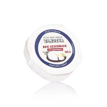 Vanozza, vegane Käsealternative, Cashewbasis, Brie Geschmack, 125 g