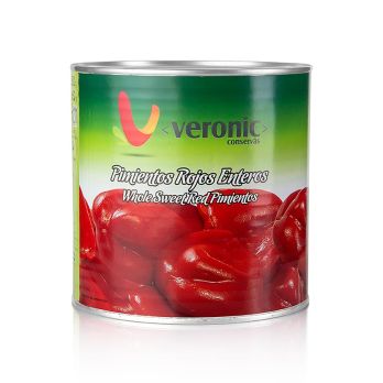 Pimientos, geschälte Paprika, in Lake, 2,5 kg