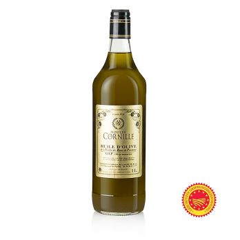 Natives Olivenöl, Fruité Noir, mild-süßlich, Baux de Provence, g.U., Cornille, 1 l
