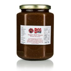 BOS FOOD Feigen-Senf-Sauce, eigene Kreation mit roten Feigen, 740 ml