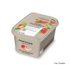 Ponthier Weißer Pfirsichpüree, mit Zucker, TK,  1 kg