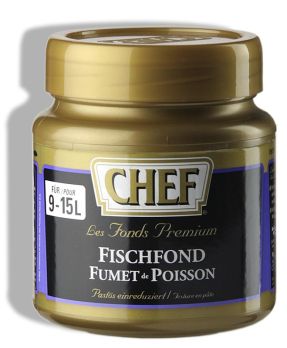 CHEF Premium Konzentrat - Fischfond, leicht pastös, hell, für 9-15 L, 630 g