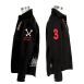BOS FOOD EDITION Polohemd La Guajiro, Langarm, schwarz/rot, Herren Gr. 3XL, weit, 1 St
