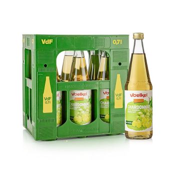 Chardonnay Traubensaft, hell, 100% Direktsaft, Voelkel, BIO, 6 x 0,7 l