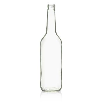 Gradhalsflasche, leer, klar, 0,7 l ( Schraubverschluss 34884), 1 St