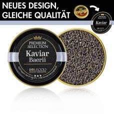BOS FOOD Premium Selection Kaviar vom sibirischen Stör (Acipenser baerii), Aquakultur, 30 g