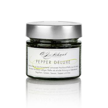Schwarzer Pfeffer, mit Meersalz fermentiert, zerkleinert, PEPPER DELUXE, 100 g