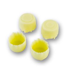 Schokoladen- Form Geriffelt Weiß, Ø 25mm, H20mm, Michel Cluizel, 864 g, 288 St