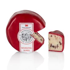 Snowdonia - Bouncing Berry, Cheddarkäse mit Cranberry, roter Wachs, 200 g