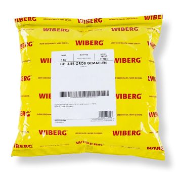Wiberg Chilies, getrocknet, grob gemahlen, 1 kg