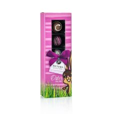 Oster Pralinen Hase Pink, beschwipst (mit Alkohol), Peters, 62 g, 5 St