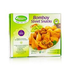 Bombay Street Snacks - Teigtasche mit verschiedenen Füllungen, TK, 420 g, 16 St