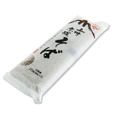 Soba Nudeln, mit Buchweizen- und Weizenmehl, dunkel, 1mm, 20cm lang, Akagi Joshu, 270 g