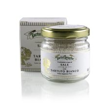 TARTUFLANGHE Französisches Meersalz mit weißem Trüffel (tuber magnatum pico), 90 g