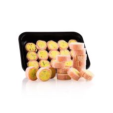 Räucherlachsroulade, Jaipur, mit Curry, TK, 300 g, 30 x 10g