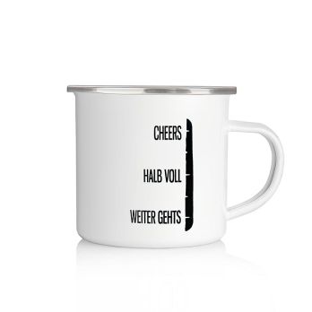 Cops Metallbecher Knast Tasse mit Logo, 1 St