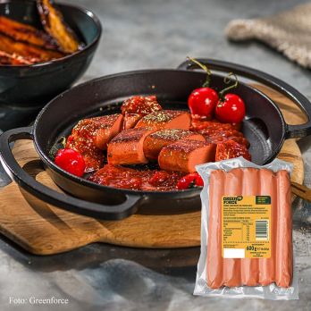 Greenforce vegane Currywurst, aus Erbsenprotein, 600 g, 5 x 120g