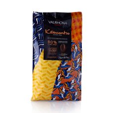 Valrhona Komuntu 80 %, Callets, Bitter Couverture (48579) 100 Jahre Jubiläum, 3 kg
