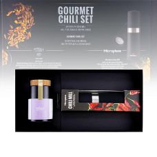 Microplane Geschenkset Gourmet-Chili-Set, Chili Mühle + Chilis, 2 St